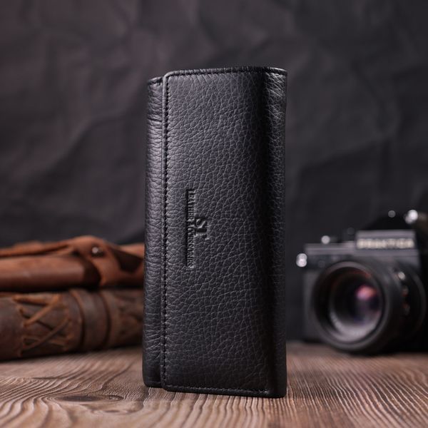 Велика ключниця з функцією гаманця з натуральної шкіри ST Leather 22492 Чорний 22492 фото