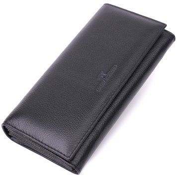 Зручний жіночий гаманець з натуральної шкіри ST Leather 22523 Чорний 22524 фото
