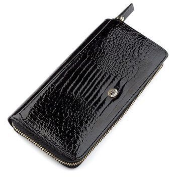Гаманець жіночий ST Leather 18437 (S7001A) натуральна шкіра Чорний 18438 фото