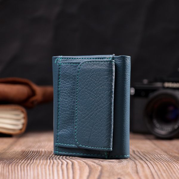 Маленький гаманець для жінок із натуральної шкіри ST Leather 19501 Бірюзовий 19502 фото
